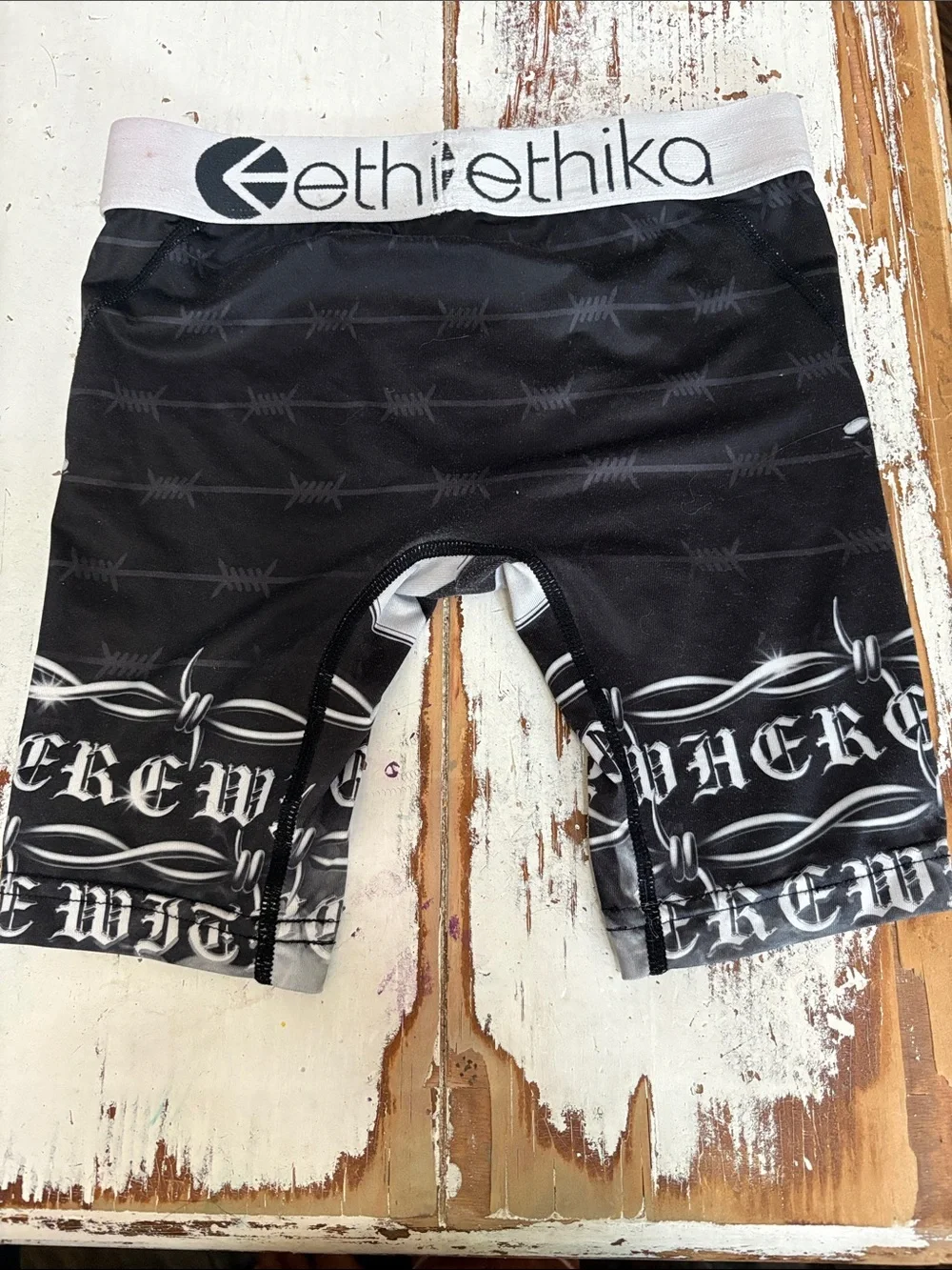 ethika Black & White Scorpion Graphic Boxer Briefs